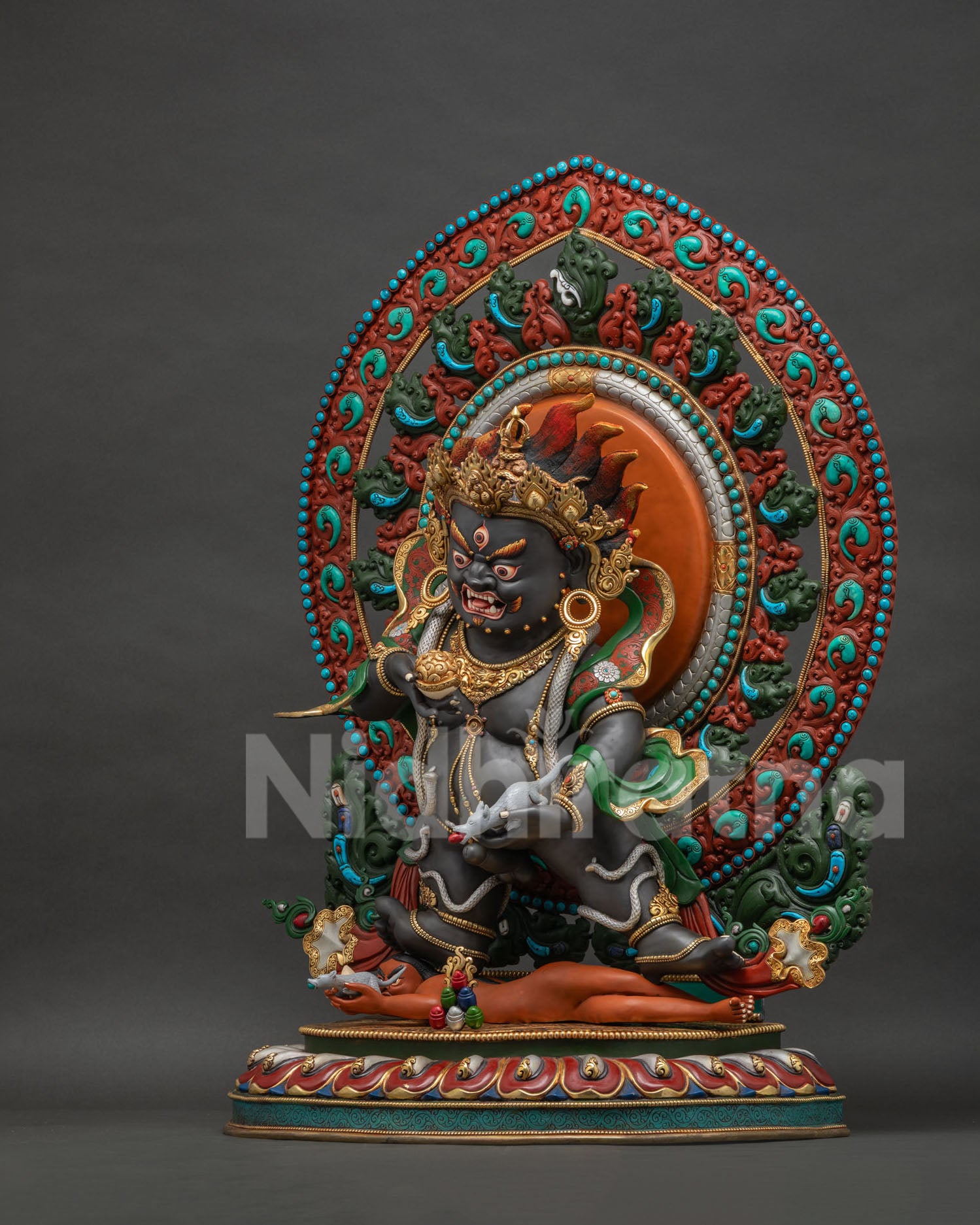 Black Dzambhala Statue