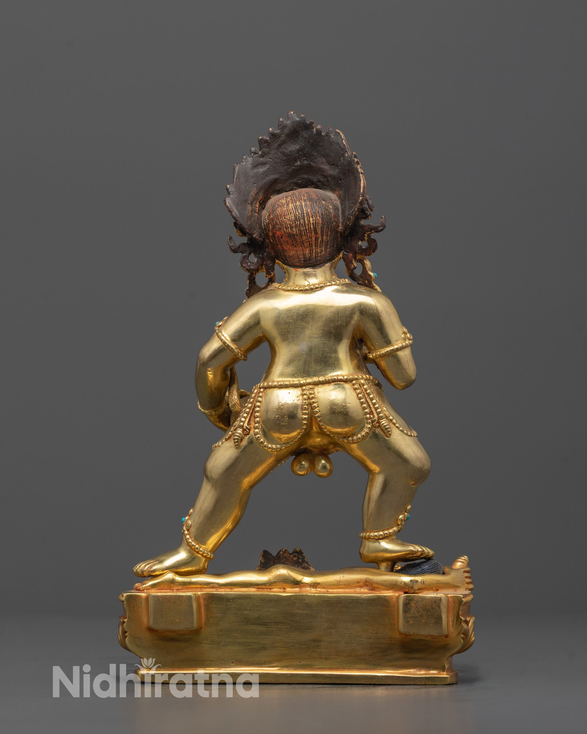 Nepalese Black Dzambhala Statue | Handcrafted Wealth Attractor