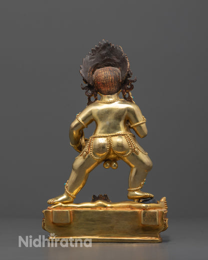 Nepalese Black Dzambhala Statue | Handcrafted Wealth Attractor