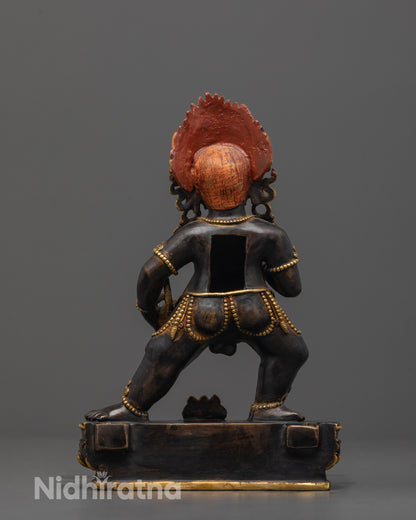 Nepal Black Dzambhala Statue | Wealth and Abundance Protector