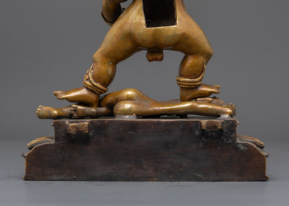 Black Dzambhala Statue | Wealth Deity Sculpture