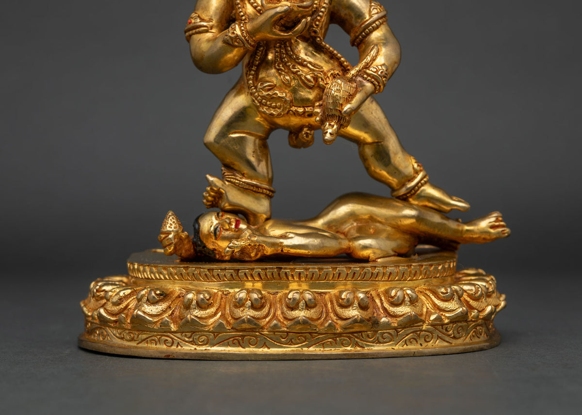 Black Dzambhala Statue | Sacred Protector and Wealth Deity