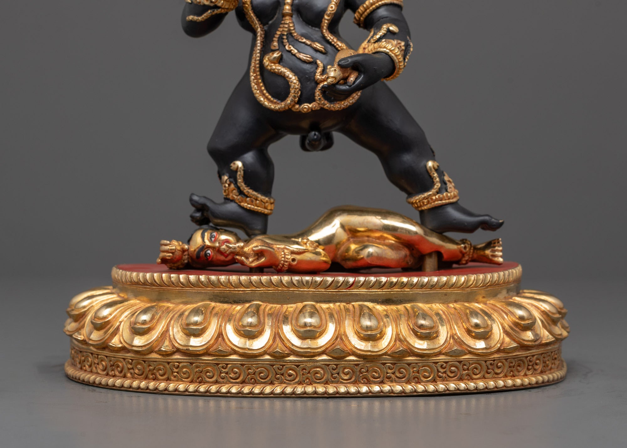Nepal Black Dzambhala Statue | Wealth and Abundance Protector