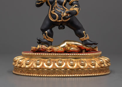 Nepal Black Dzambhala Statue | Wealth and Abundance Protector