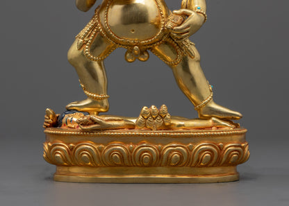 Nepalese Black Dzambhala Statue | Handcrafted Wealth Attractor