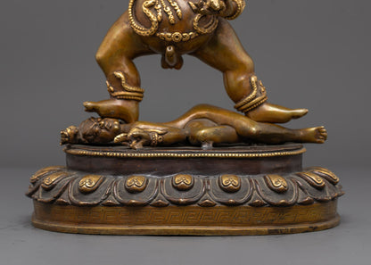 Black Dzambhala Statue | Wealth Deity Sculpture