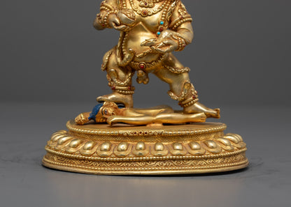 Nepalese Black Dzambhala Statue | Spiritual Protection