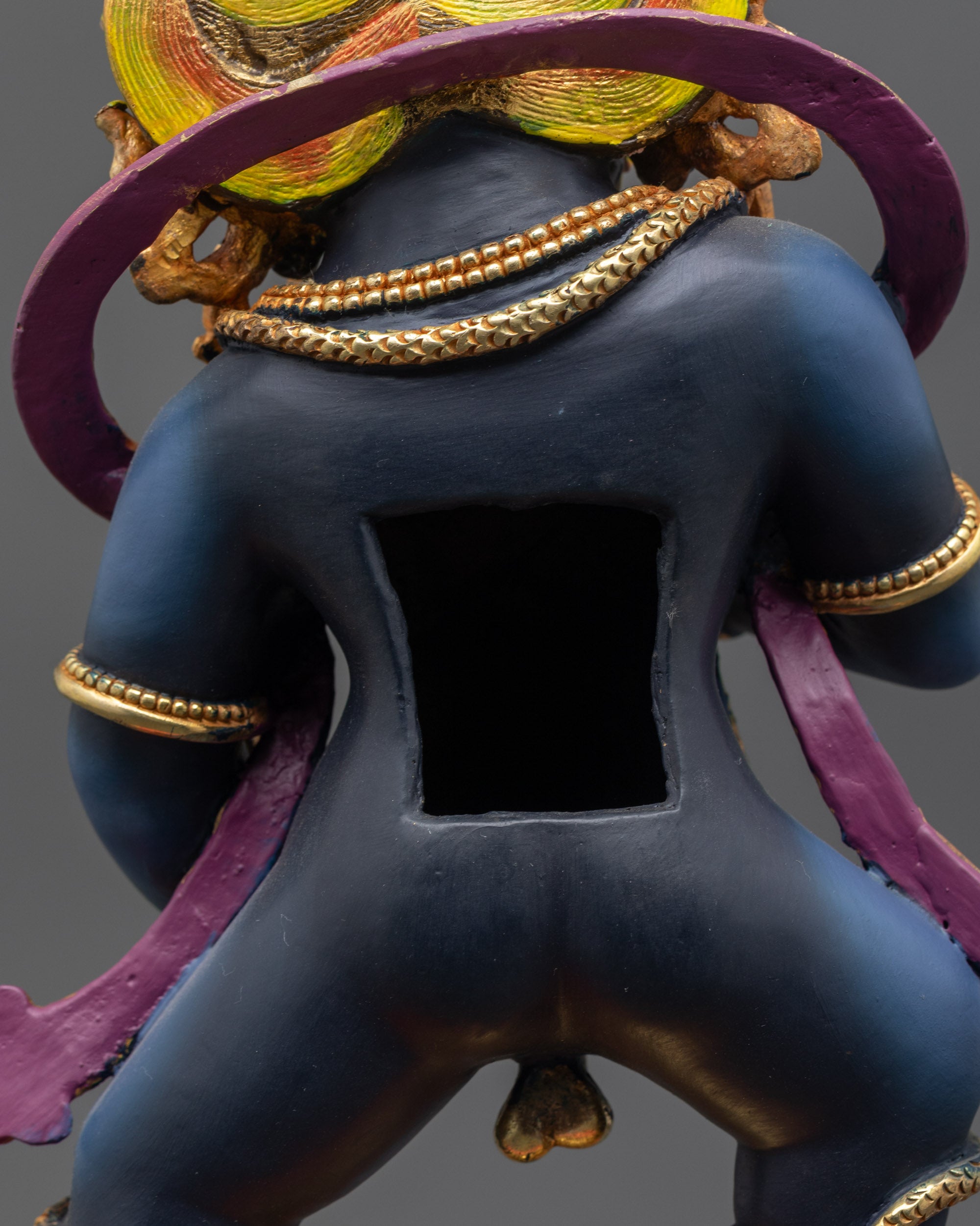 Buddhist Nagpo Dzambhala Statue | Himalayan Guardian of Wealth Idol