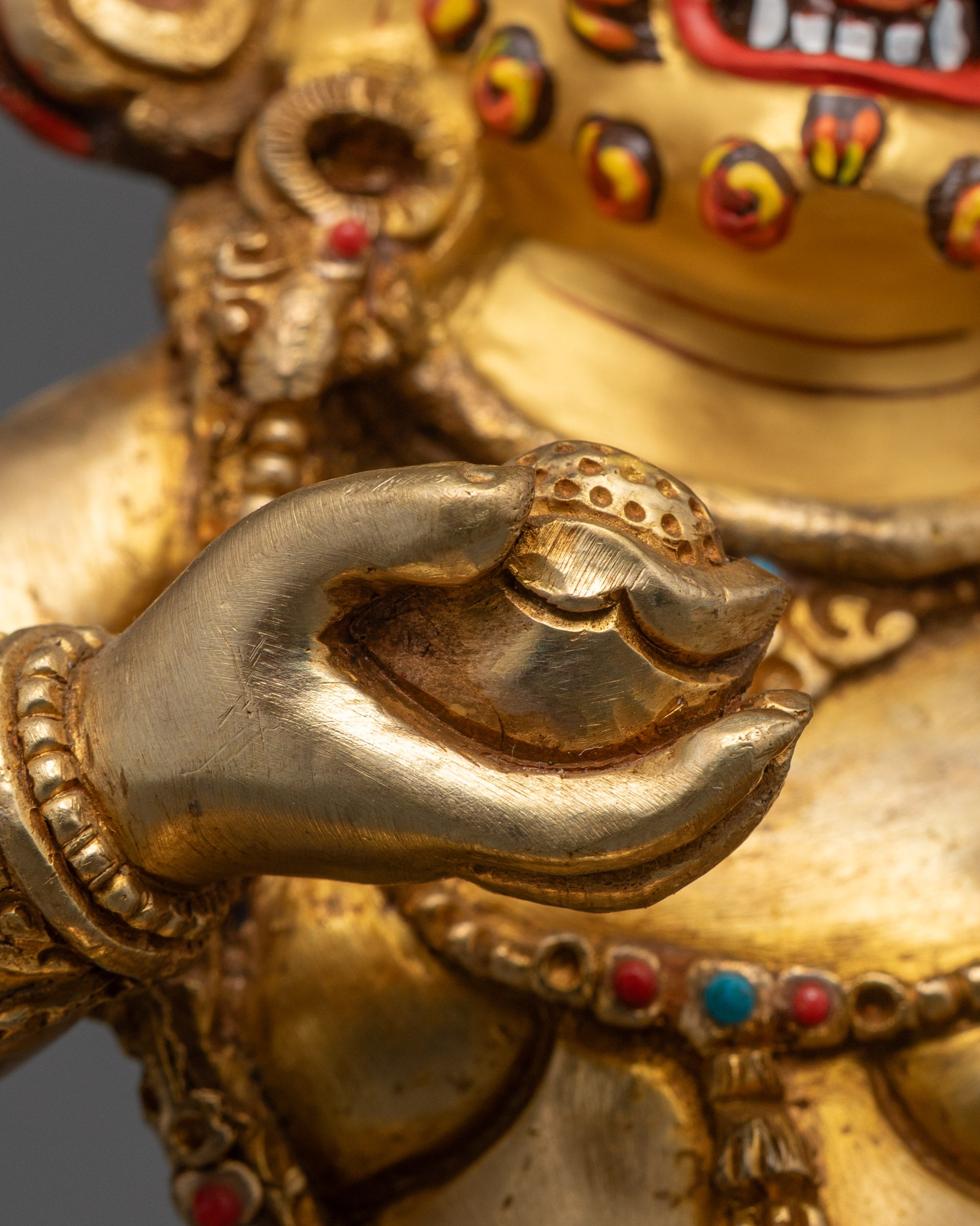 Nepalese Black Dzambhala Statue | Symbol of Fortune Power
