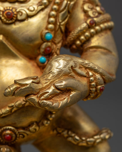 Nepalese Black Dzambhala Statue | Spiritual Protection