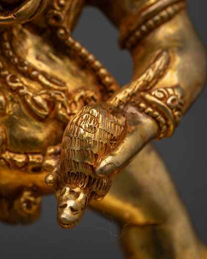 Black Dzambhala Statue | Sacred Protector and Wealth Deity