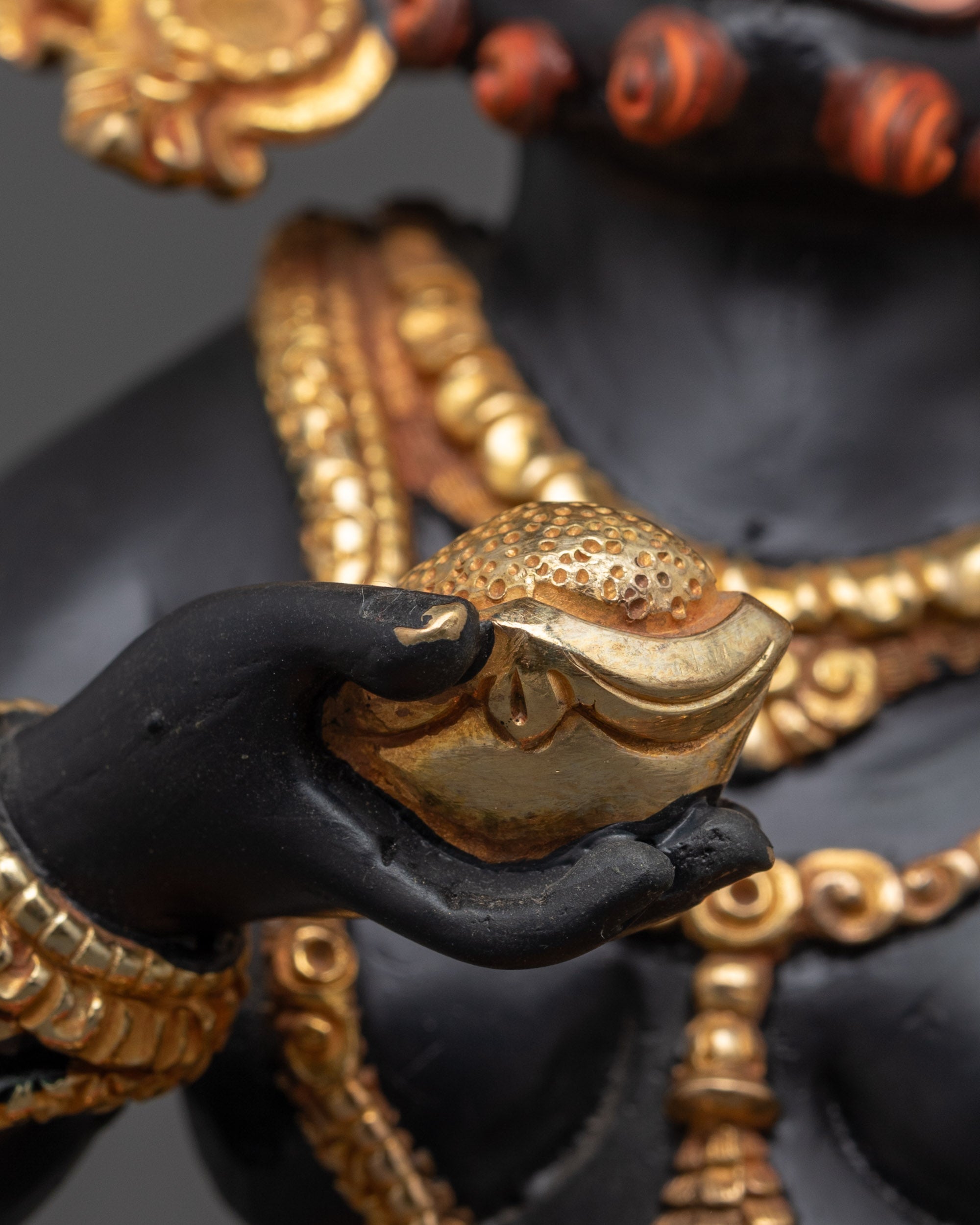 Nepal Black Dzambhala Statue | Wealth and Abundance Protector
