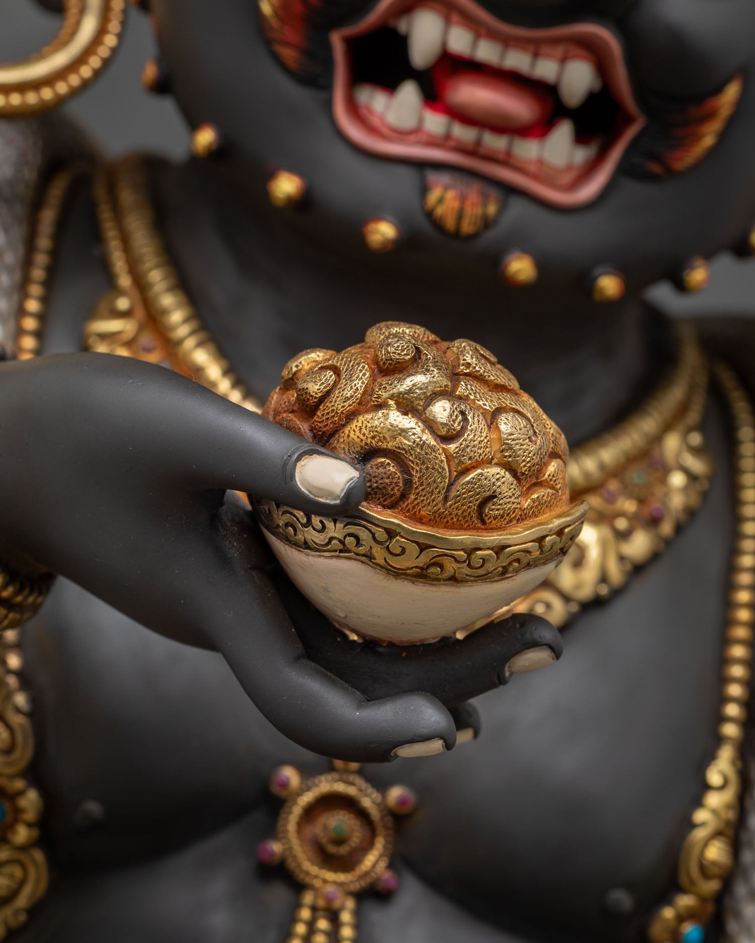Black Dzambhala Statue