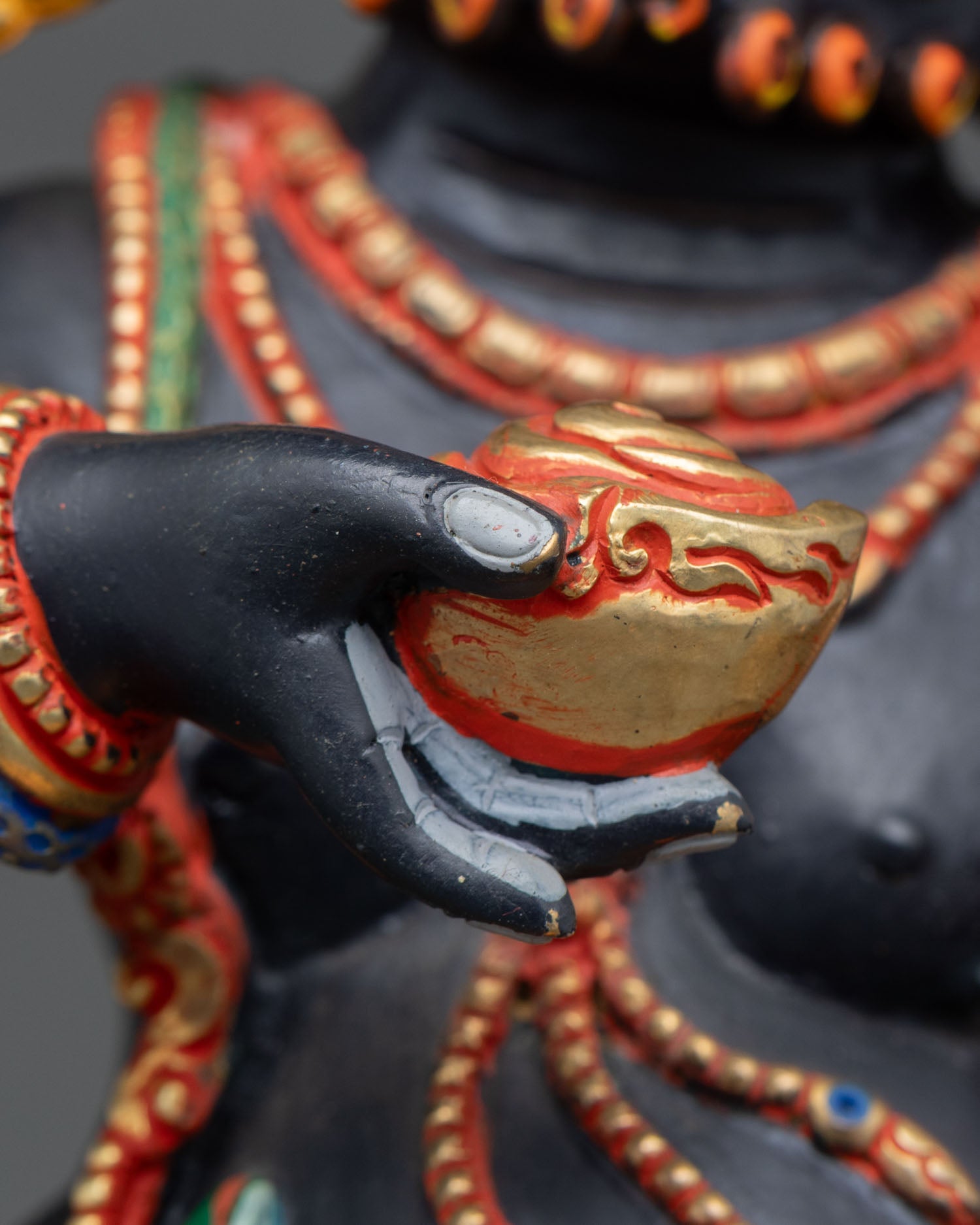Black Dzambhala Statue