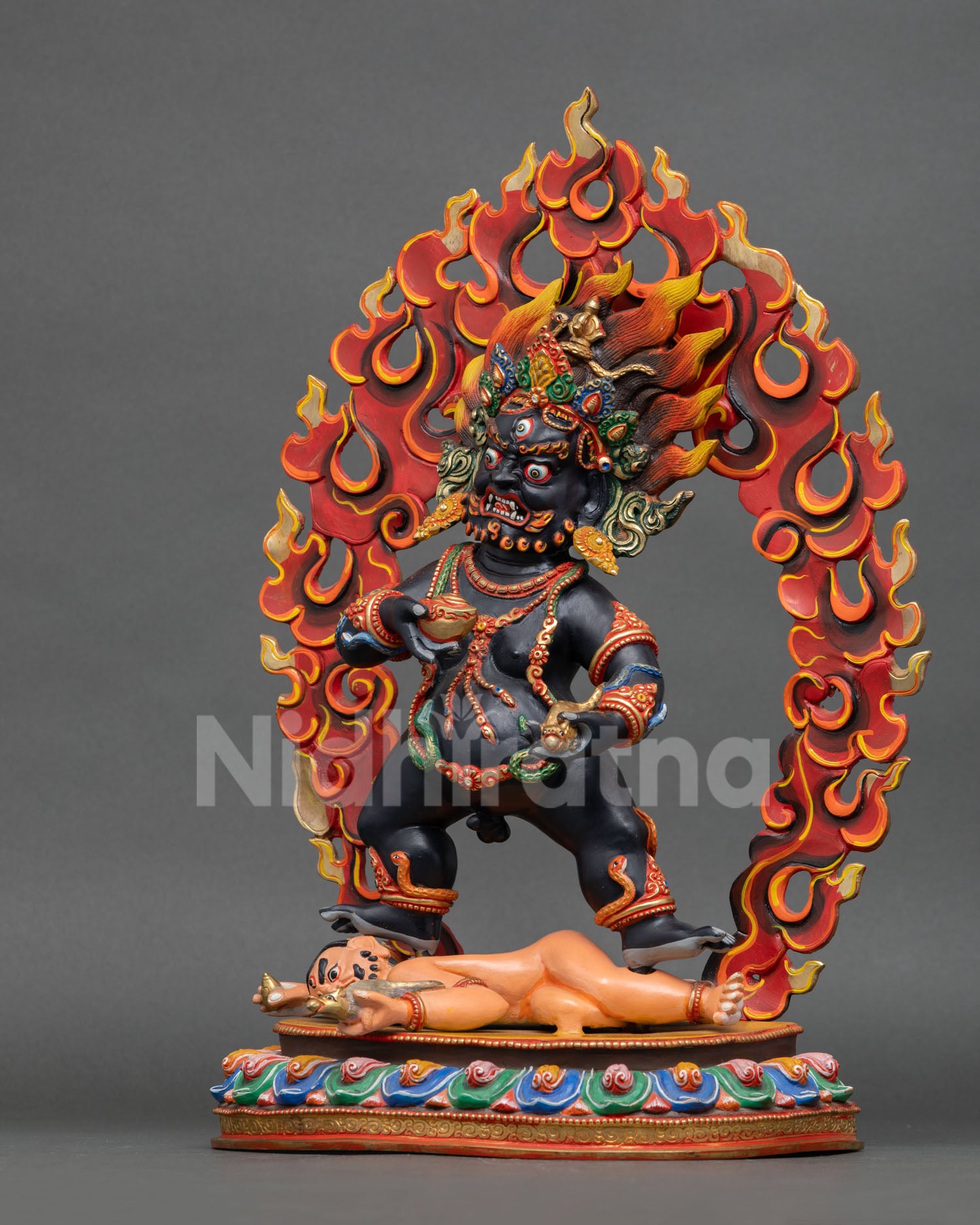 Black Dzambhala Statue