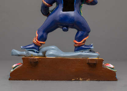 Dark Blue Color Black Dzambhala Statue for Sale