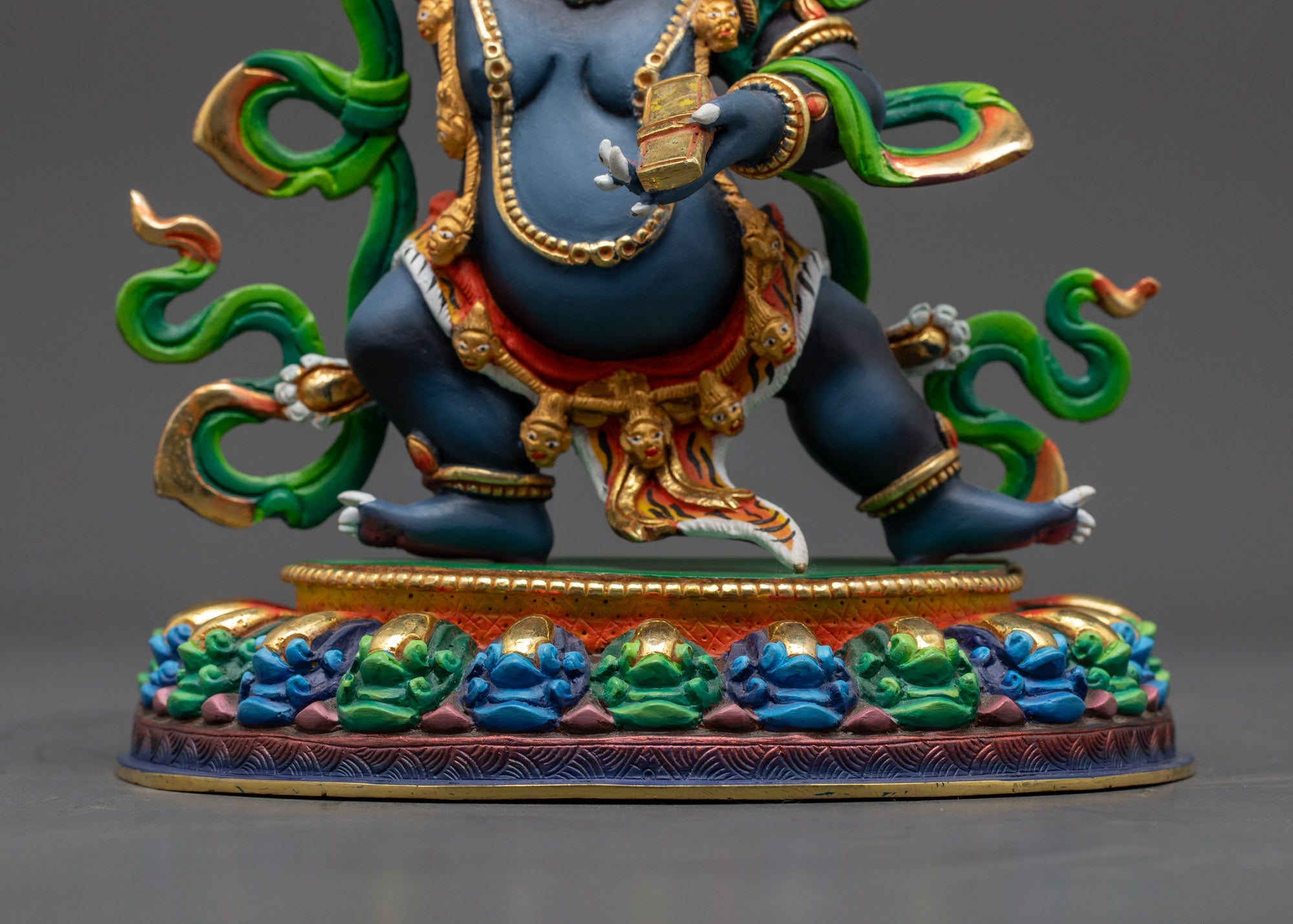Tibetan Wrathful Manjushri Sculpture | Handcrafted Spiritual Protector