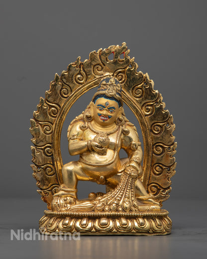Wealth-bringing Deity Black Dzambhala Statue