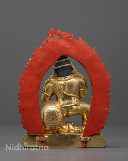 Wealth-bringing Deity Black Dzambhala Statue