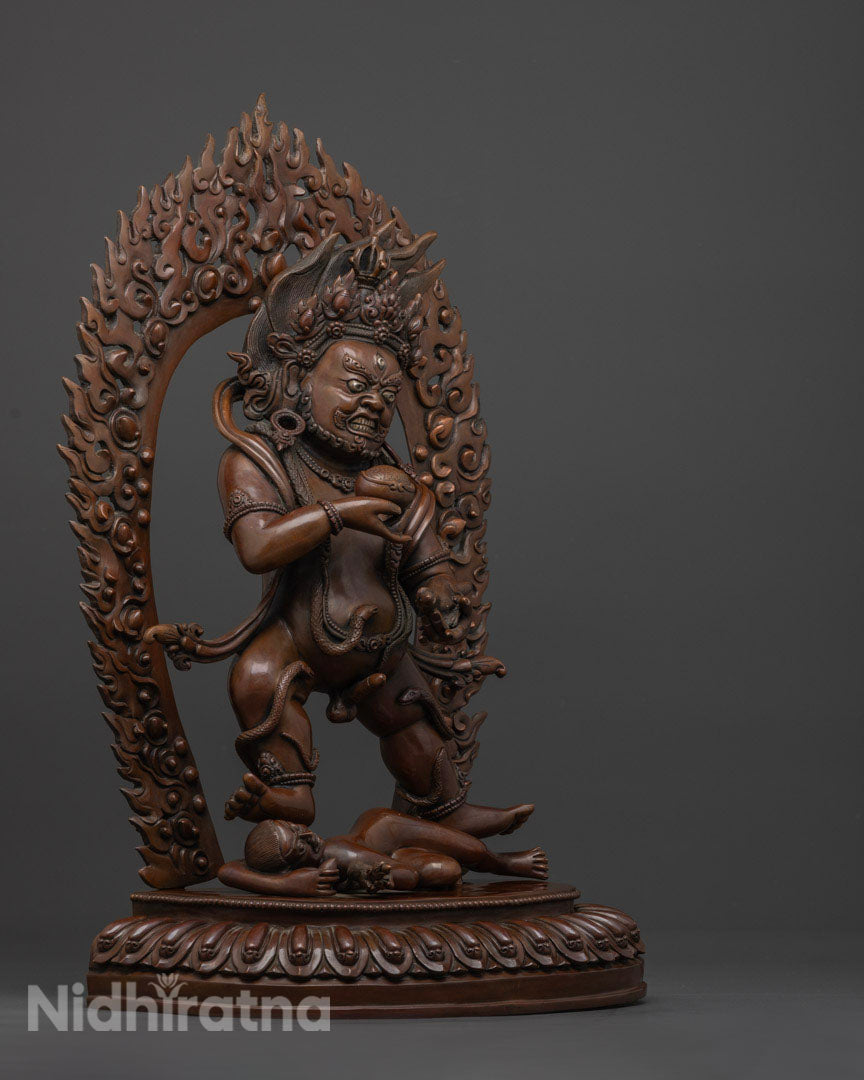 Black Dzambhala Statue | Himalayan Sacred Art