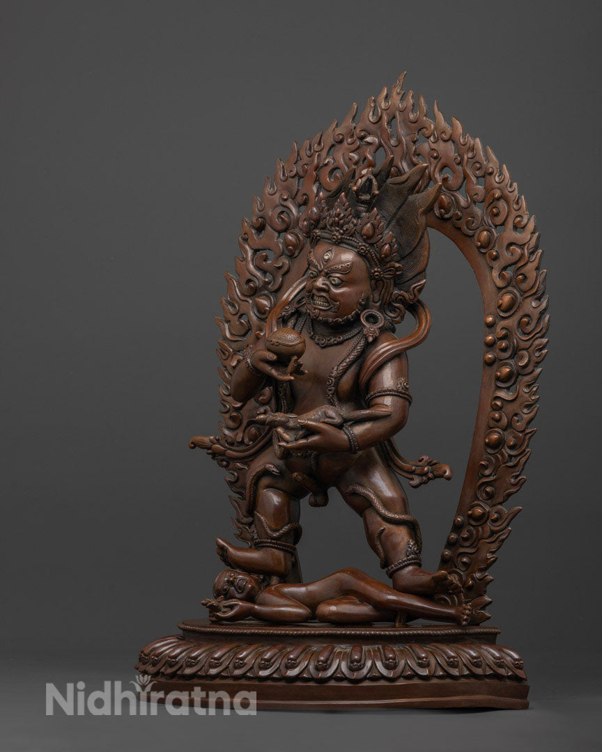 Black Dzambhala Statue | Himalayan Sacred Art