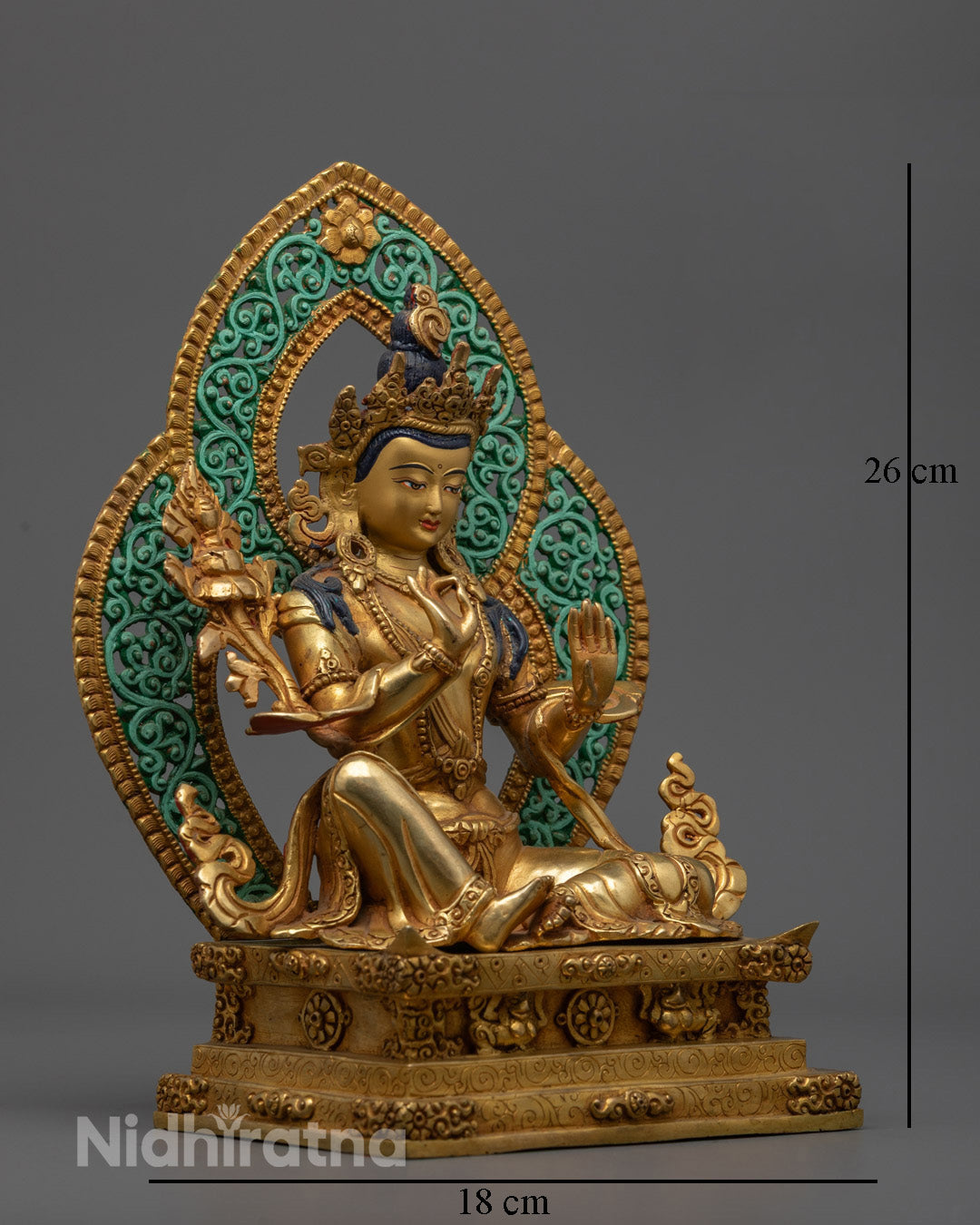 Handcrafted Bodhisattva Ksitigarbha Sculpture | Buddhist Guardian