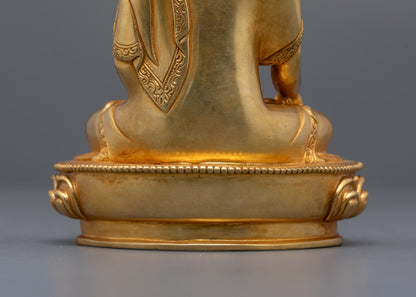 Meditating Buddha Shakyamuni Statue | Earth Touching Buddha Sculpture