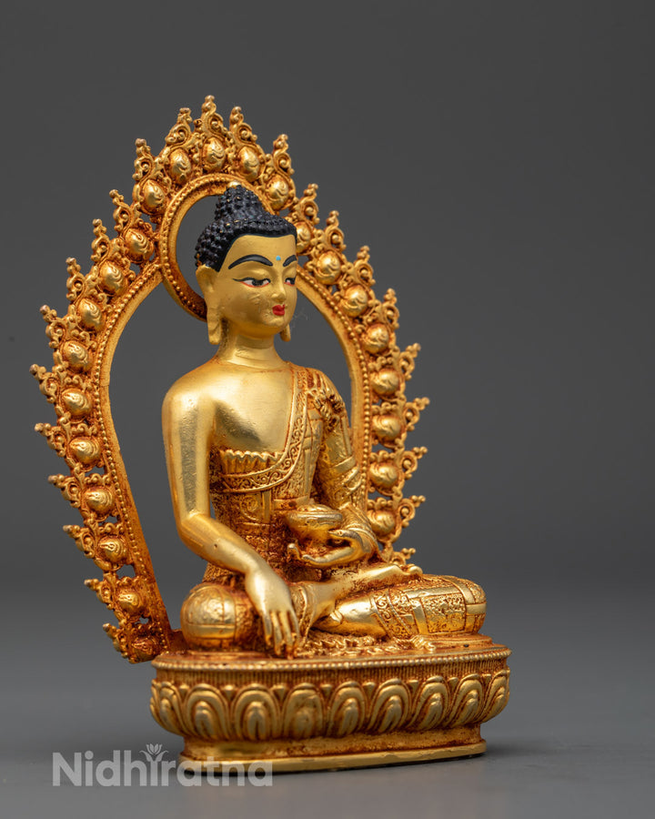 24K Gold Shakyamuni Buddha Statue