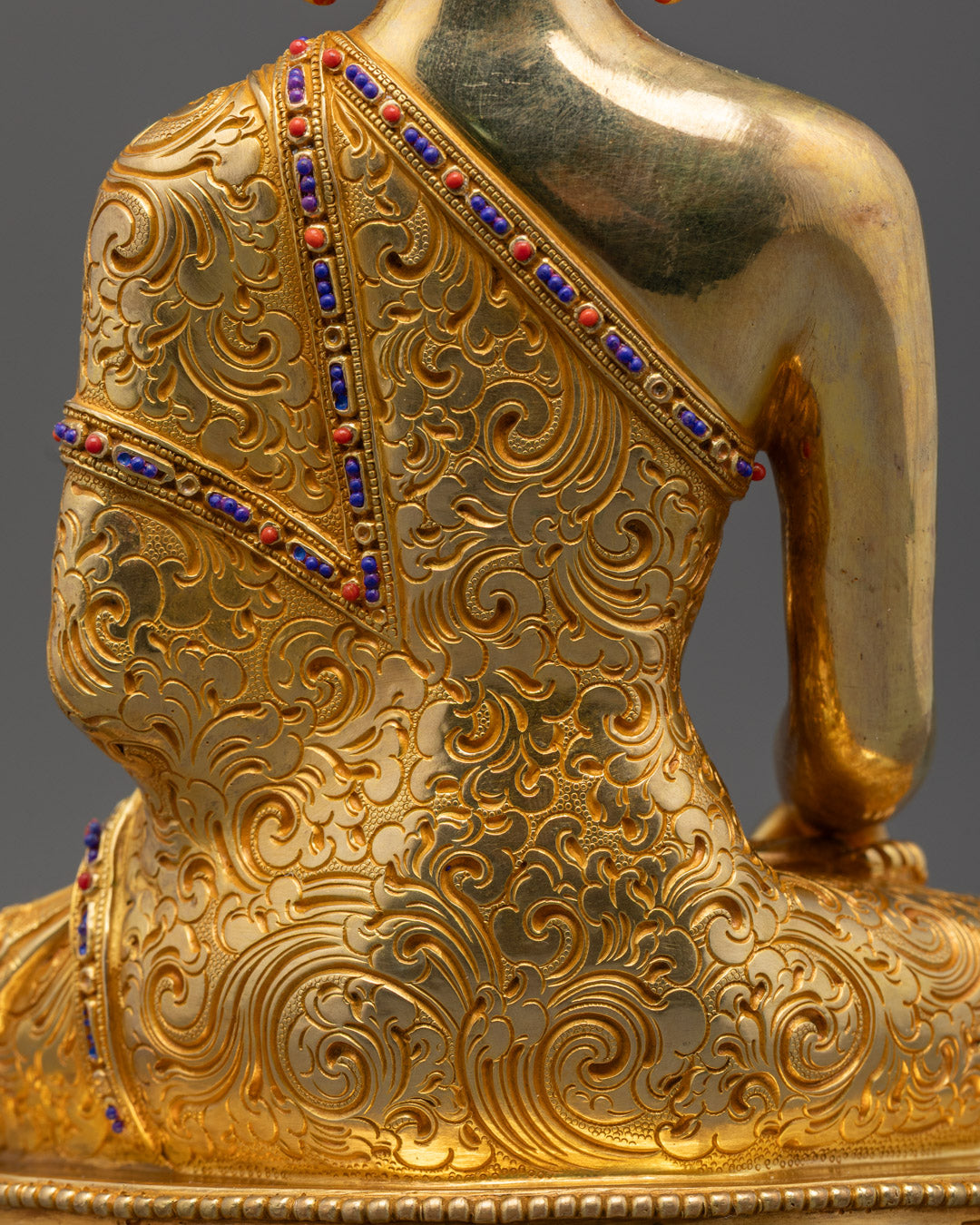 Shakyamuni Buddha Statue | 24K Gold Buddhist Sculpture