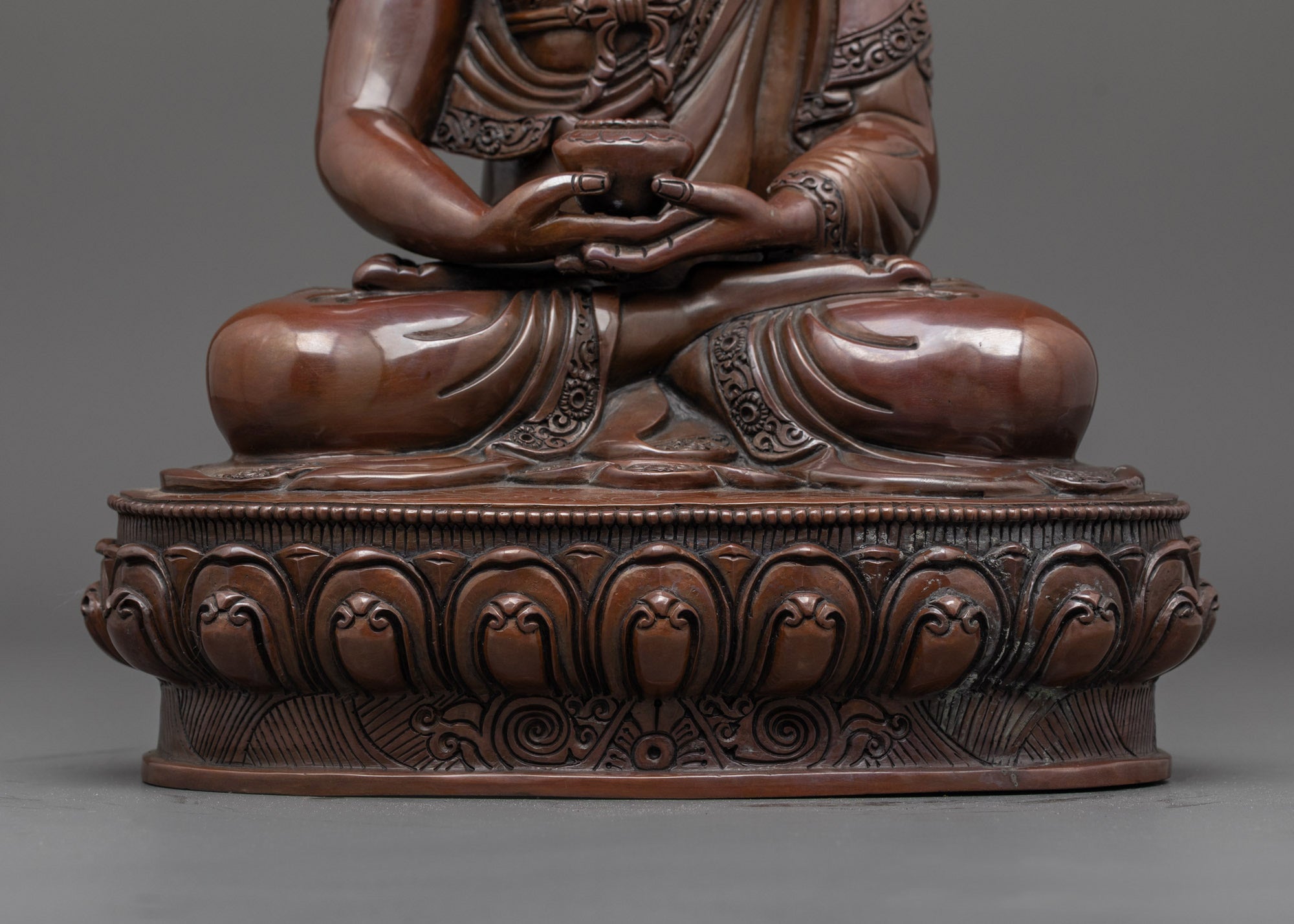 Traditional Oxidized Amitabha Buddha Statue | Handmade in Nepal