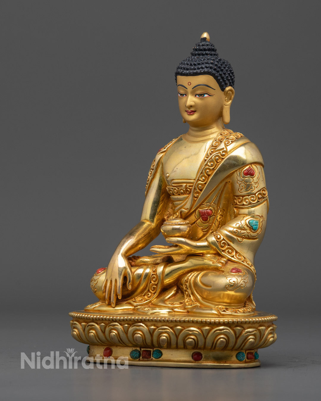 Nepalese Shakyamuni Buddha Statue | Hand-Carved