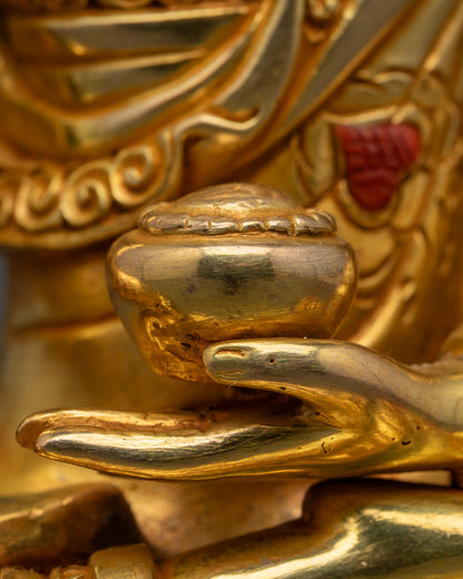 Nepalese Shakyamuni Buddha Statue | Hand-Carved
