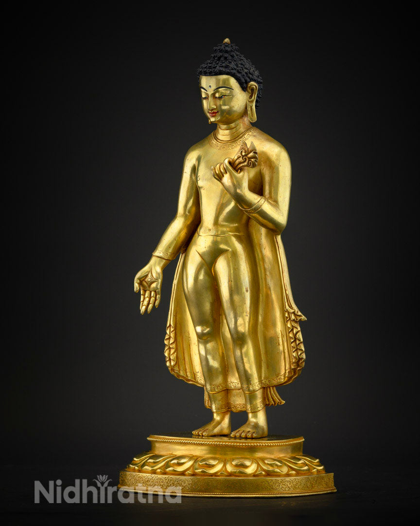 Standing Shakyamuni Buddha Statue | Handcrafted Buddhist Statue