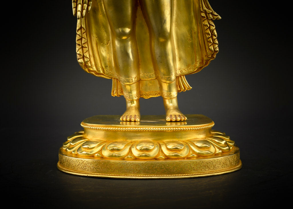 Standing Shakyamuni Buddha Statue | Handcrafted Buddhist Statue