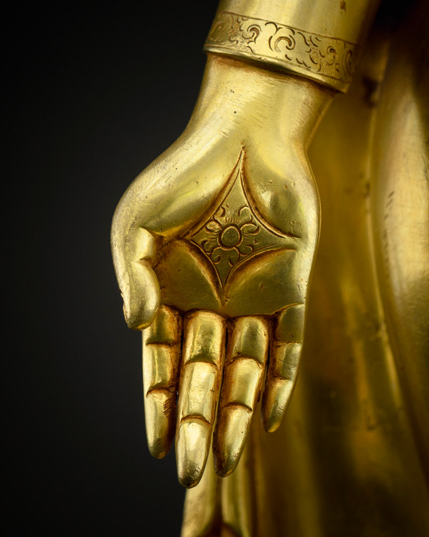 Standing Shakyamuni Buddha Statue | Handcrafted Buddhist Statue