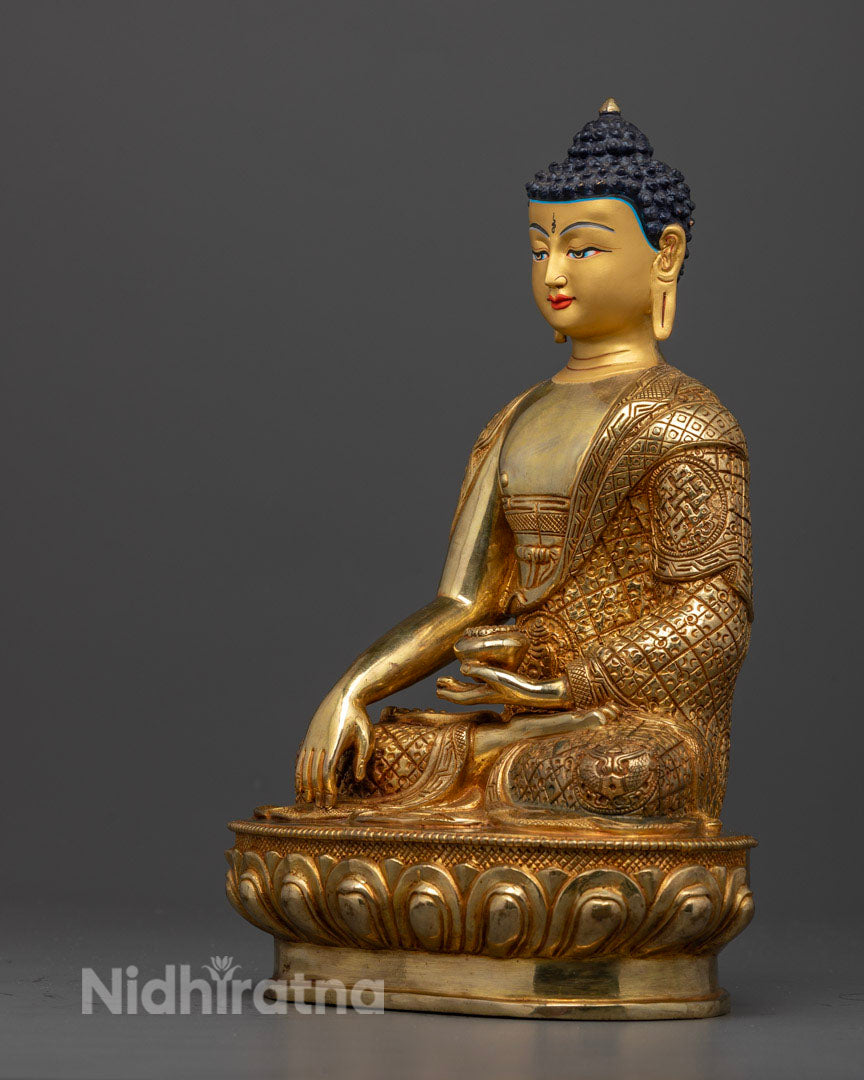 Enlightenment Home with Shakyamuni Buddha Tibetan Statue