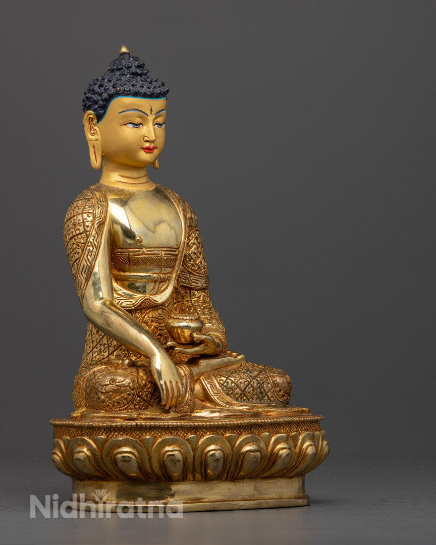 Enlightenment Home with Shakyamuni Buddha Tibetan Statue