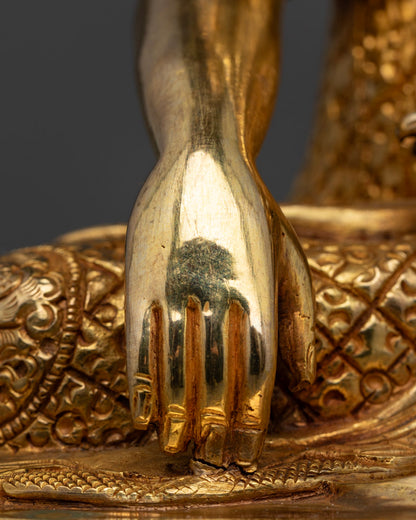 Enlightenment Home with Shakyamuni Buddha Tibetan Statue