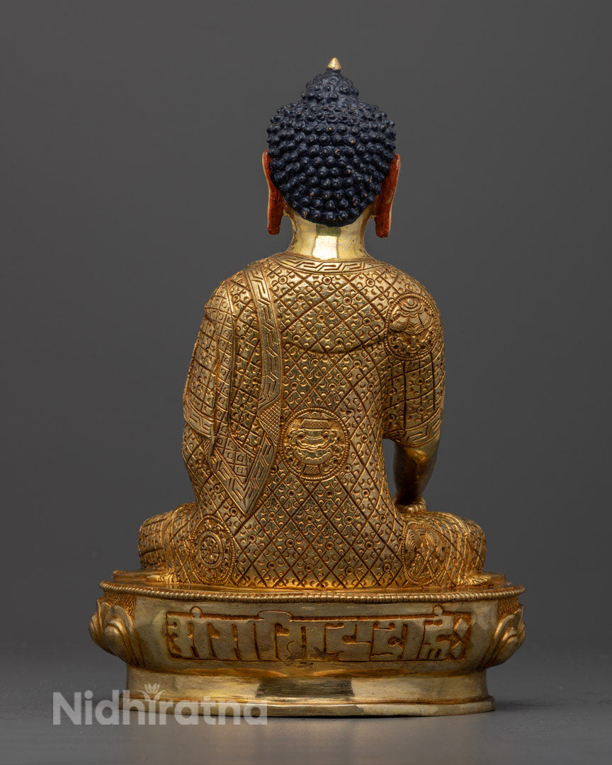 Enlightenment Home with Shakyamuni Buddha Tibetan Statue