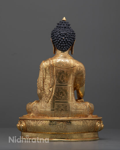 Buddhist Shakyamuni Buddha Statue | Tibetan Artwork