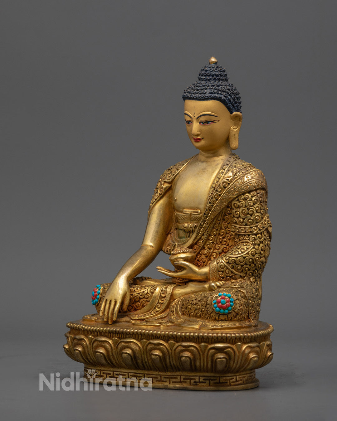 Shakyamuni Buddha Sculpture | Traditional Lost Wax Hand-Carved