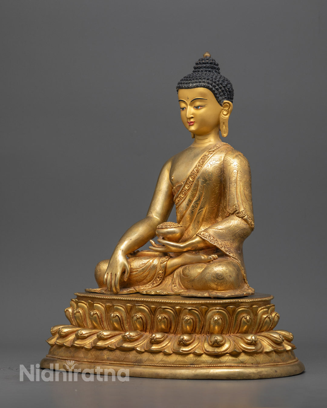 Shakyamuni Buddha Statue | Handmade Copper Body