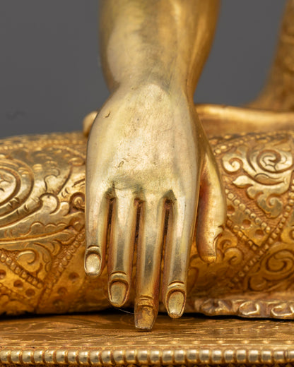 Enlightened Shakyamuni Buddha Statue | Nepalese Buddhist Statue