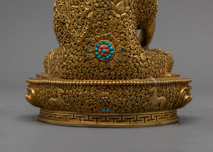 Shakyamuni Buddha Sculpture | Traditional Lost Wax Hand-Carved