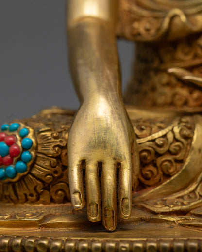 Shakyamuni Buddha Sculpture | Traditional Lost Wax Hand-Carved