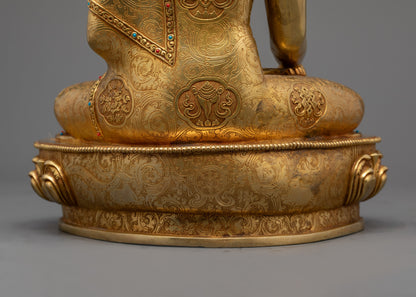 Traditionally Hand-carved Shakyamuni Buddha Statue