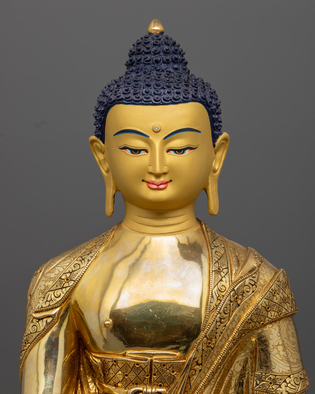 Shakyamuni Buddha Statue | Traditional Nepalese Buddhist Art