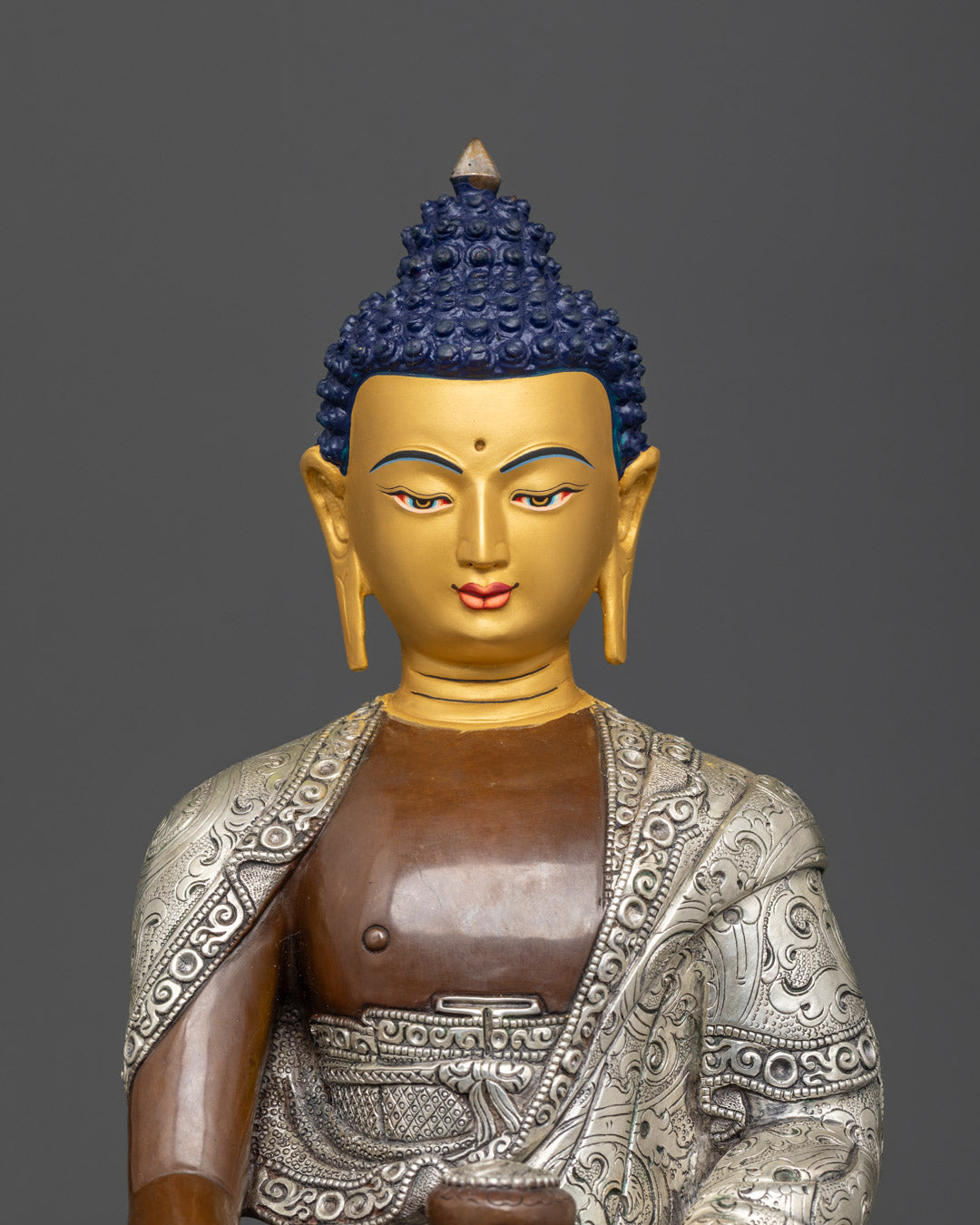 Oxidized Shakyamuni Buddha Statue | Handcrafted in Nepal