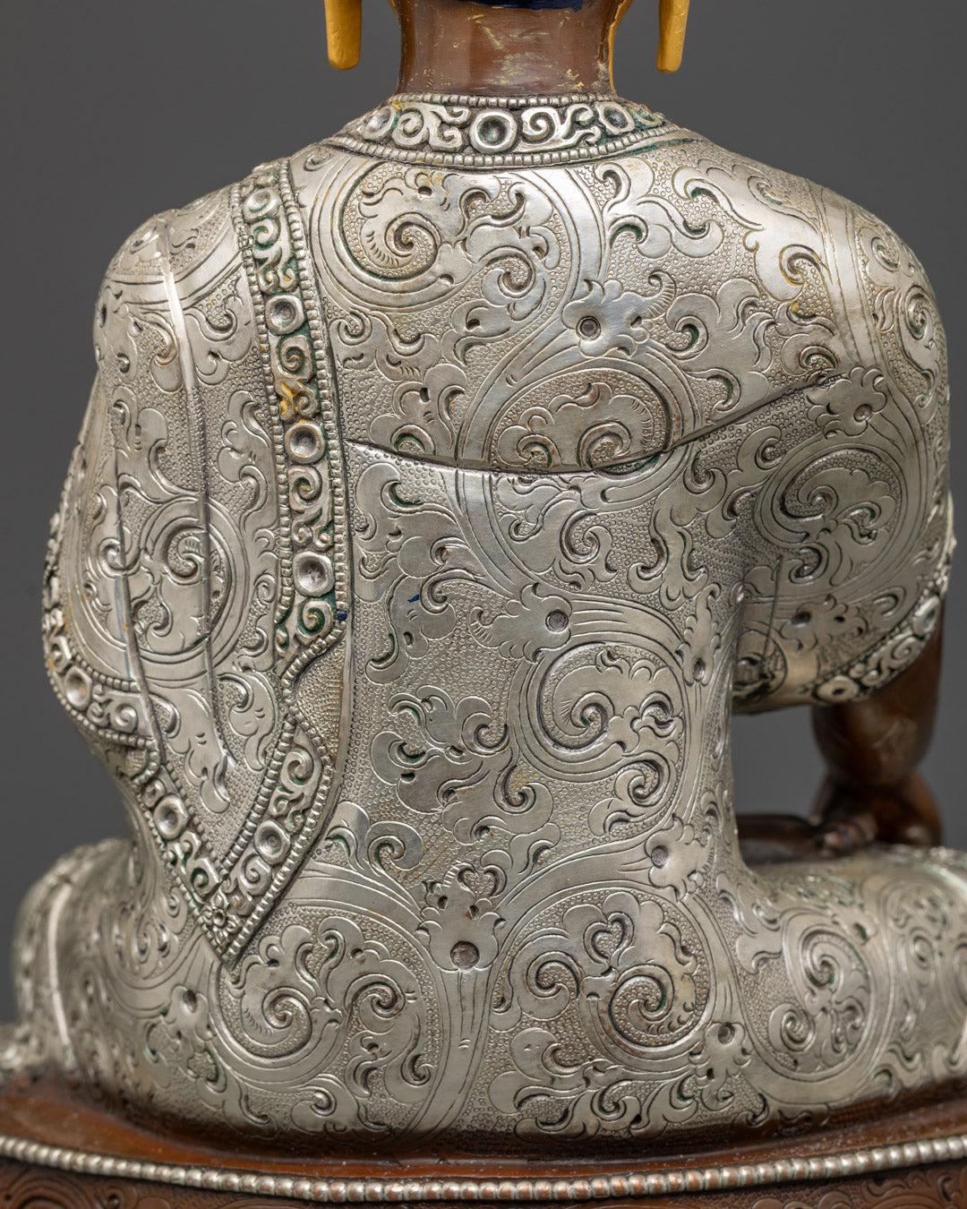 Oxidized Shakyamuni Buddha Statue | Handcrafted in Nepal