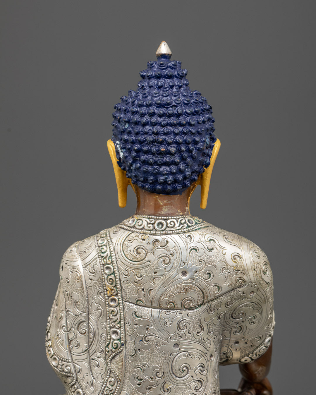 Oxidized Shakyamuni Buddha Statue | Handcrafted in Nepal